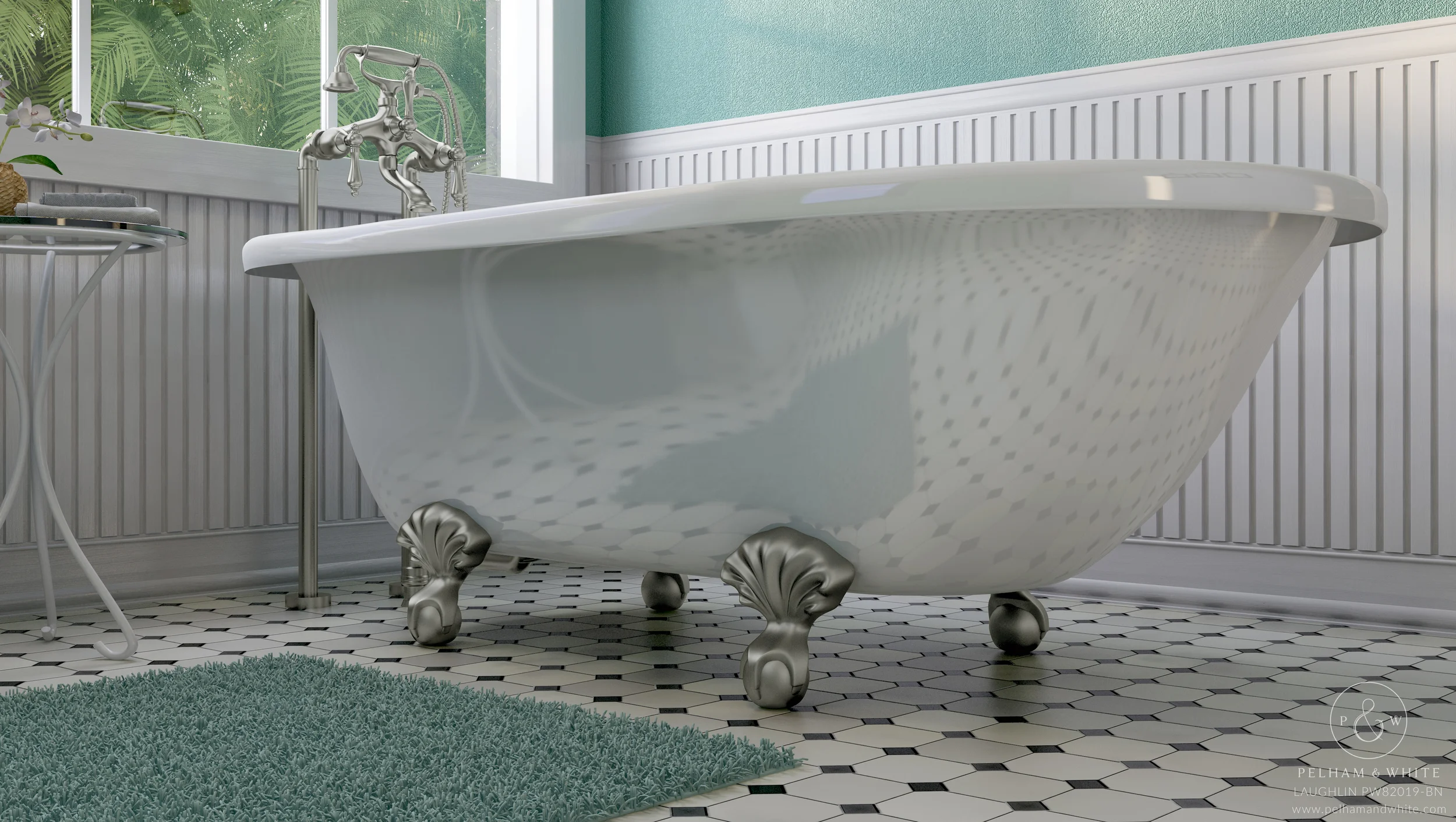 Fiberglass claw tub deals